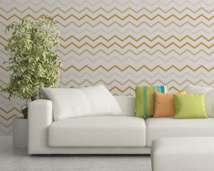 Golden Chevron Wallpaper