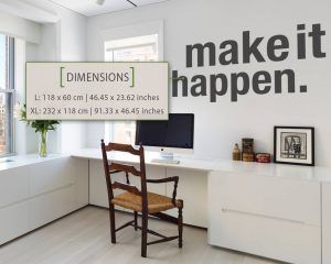 Make It Happen Office Decor Dimensions