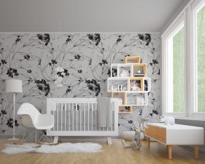 Minimal Leaves Nursery Decor