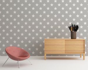 Nursery Stars Removable Wallpaper