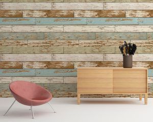 Old Salem Vintage Wood Removable Wallpaper