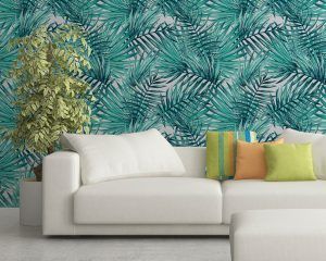 Palm Leaves Watercolor Wallpaper