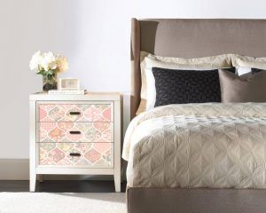 Pink Trellis Patchwork Furniture Cover