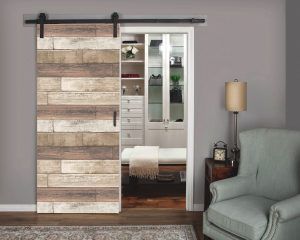 Reclaimed Wood Closet Door