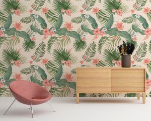 Watercolor Leaves Removable Wallpaper