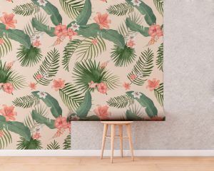 Watercolor Leaves Roll