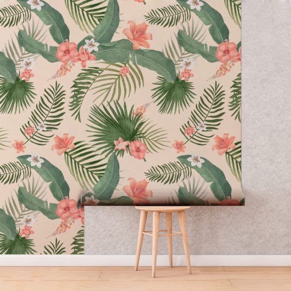 Watercolor Leaves Roll