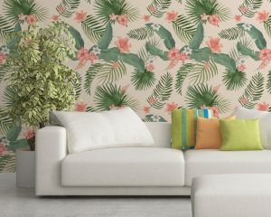 Watercolor Leaves Wallpaper