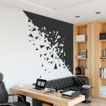 Abstract Fragmented Wall Decal