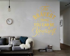 Be Yourself Wall Decal - Gold Foil