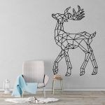 Deer Geometric Wall Decal
