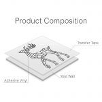Deer Geometric Wall Decal - Product Composition