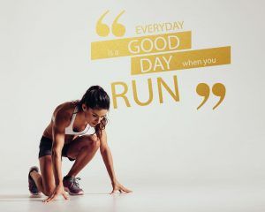 Gym Wall Decals - Gold Foil