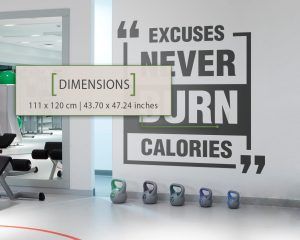 Gym Wall Decor Dimensions