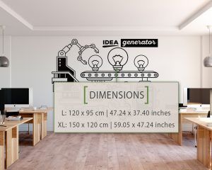 Idea Generator Office Wall Decor Dimensions