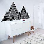 Mountains Geometric Wall Decal