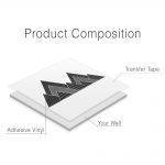 Mountains Geometric Wall Decal - Product Composition