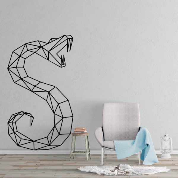 Snake Geometric Wall Decal