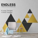 Solid Color Triangles Wall Decals