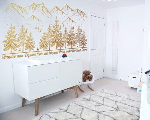 Woodland Wall Decal - Gold Foil