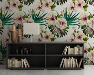 Botanical Watercolor Wall Mural