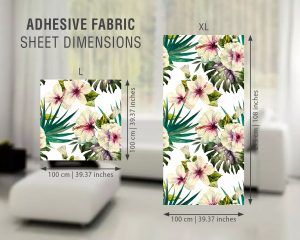 Botanical Watercolor Wallpaper-Dimensions