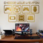 Choose Your Weapon Wall Decal - Gold Foil