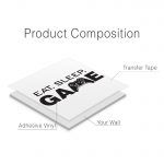 Eat Sleep Game Wall Decal - Product Composition