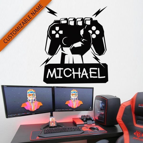Gamer Customizable Wall Decal