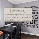 Gaming Mode Wall Decal - Dimensions