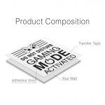 Gaming Mode Wall Decal - Product Composition
