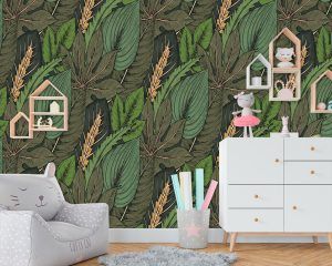 Leaves Nursery Wallpaper Decor