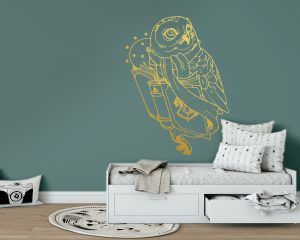 Magic Owl Wall Sticker - Gold Foil