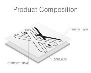 Optical Illusion I Wall Sticker - Product Composition