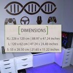 Gaming Is In My DNA Wall Sticker - Dimensions