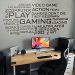 Gaming Wordcloud Wall Sticker