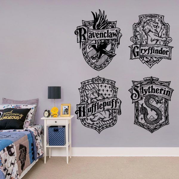 Hogwarts Teams Symbols Wall Decal