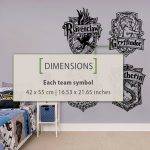 Hogwarts Teams Symbols Wall Decal - Dimensions