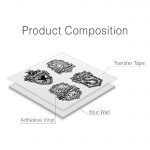 Hogwarts Teams Symbols Wall Decal - Product Composition