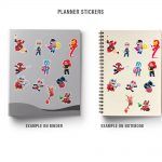Marvel Superheroes Mockup Stickers Binder