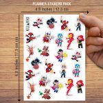 Marvel Superheroes Mockup Stickers Pack