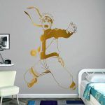 Naruto Uzumaki Wall Sticker - Gold Foil