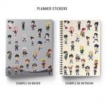 Pack Naruto And Friends Mockup Stickers Binder