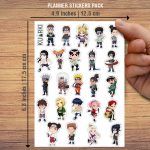 Pack Naruto And Friends Mockup Stickers Planner