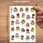 Pack Saint Seiya Mockup Stickers Planner