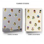 Pack Saint Seiya Mockup Stickers Binder