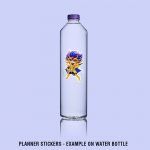 Pack Saint Seiya Mockup Stickers Water Bottle