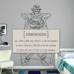 Piccolo Wall Decal - Dimensions