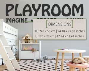 Playroom Wall Sticker - Dimensions