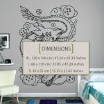 Shenron & Son Goku Wall Decal - Dimensions
